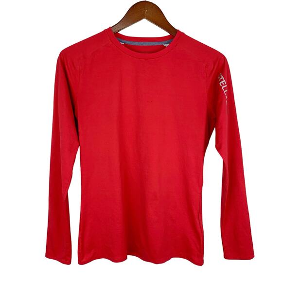 Stellar Equipment Tech Shirt Performance Long Sleeve Red Lightweight Men's S - Picture 1 of 10